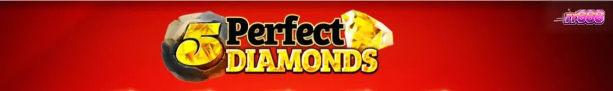 Tampilan visual slot 5 Perfect Diamonds dengan simbol klasik dan berlian